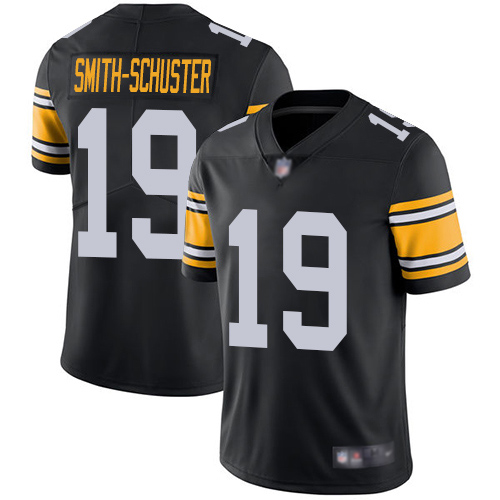 Men Pittsburgh Steelers Football #19 Limited Black JuJu Smith Schuster Alternate Vapor Untouchable Nike NFL Jersey